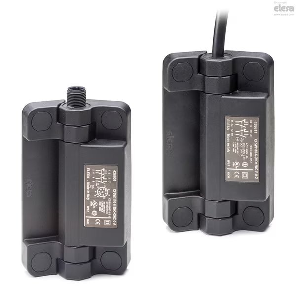 Hinges with built-in safety switch, CFSW.110-6-2NO+2NC-F-C-5, Elesa, Mfr#: CFSW.